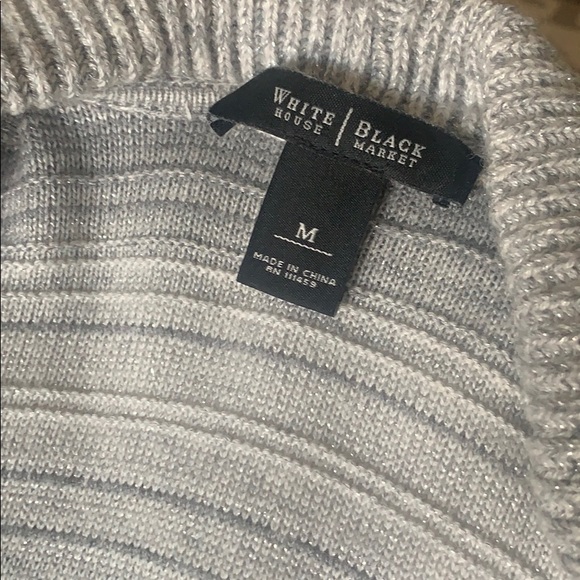 WHBM silver ruffled cardigan - Picture 6 of 8